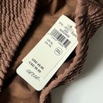 Aerie Crinkle Birthday Scoop Cheekiest One Piece Swimsuit NWT Brown Pink Photo 7