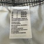 American Eagle Crop Pants Womens 2 Black Plaid Checkered Preppy Dark Academia Photo 7