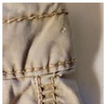 Y2K Tan Cropped Relaxed Fit Cargo Pants Contrast Stitching Retro Women's 4 Photo 10