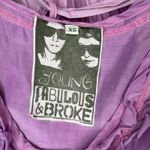 Young Fabulous and Broke  Silk Ombré Tie‎ Dye Slip Dress XS Tie Waist Ruffle Fairy Photo 6