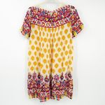 Anthropologie Tanvi Kedia Summer Boho Hippie Caltha Shift Dress Size M Maize Photo 10