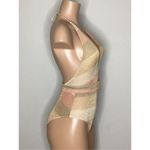 New. WET gold metallic swimsuit. Medium. Retails $208 Photo 5