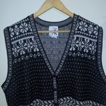 Vintage JK America Fair Isle Sweater Vest-Size 14/16-Nordic-Button Up-Boxy- Photo 1