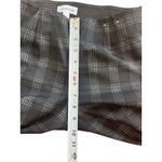 Calvin Klein  Glen Check Plaid Charcoal Stretch Pants 10 Dark Academia Old Money Photo 7
