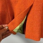 Lands' End Lands’ End Wool Blend Retro Orange Blazer Jacket Size 10 Vintage Classic Lined Photo 3