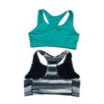 Nike dri fit sports bra bundle racerback running gym training teal/black/gray S Photo 2