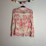 Free People  floral lacy Bad At Love Blouse Photo 5