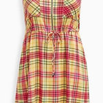 Torrid  Mini Challis Zip-Front Plaid Shirt Dress Photo 0
