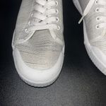 Spring Court Gray Silver Printed Linen G2 Low Photo 4