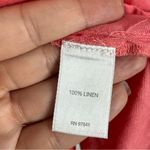 J. Jill Love Linen Essential Shirt In Coral Long Sleeve Button Up Size 3X Photo 4