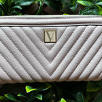 Victoria's Secret  Large Zipped Wallet in V-Quilt with V Monogram Hardware Photo 0