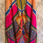 Flying Tomato Women's Boho Maxi Skirt M Multicolor Geometric Drawstring Waist Photo 0