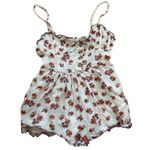 Urban Outfitters  Betti Printed Linen Blend Romper Size small Photo 2