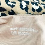 Aerie NWT Leopard Print Wrap Top One Piece CutOut Swimsuit Mocha Size Small Long Photo 9