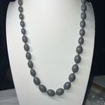 Monet  Vintage MCM Graduated Gray Beaded Necklace Photo 0