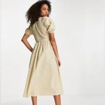 Topshop Seersucker Check Wrap Dress in Lime and Lilac-Multi size 6 Photo 2