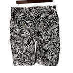 Roaman's Women's Plus Size 14W Black White Leaf Print Cargo Bermuda Shorts Photo 7