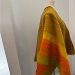 Cozy Mustard and Orange Knit Shawl Yellow Size undefined Photo 3