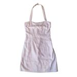 Abercrombie & Fitch  Pink Linen Blend Halter Top Mini Dress Size S Photo 3