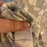 Lands' End Grey Floral Crew Neck Long Sleeve Rash Guard UPF 50 Swim Tee Photo 9