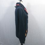 The Eagle's Eye 90's Blue Knit Sweater Southwestern Embroidery Size S Photo 6