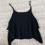 Brandy Melville  Tiered Relaxed Fit Sleeveless Tank Top Black (One Size) Photo 1
