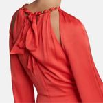 Veronica Beard NWOT  Fayla Chain-Detail Dress in Watermelon sz 8 Photo 3