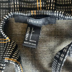 Forever 21 Plaid Black and Gold Women's Dress Photo 1