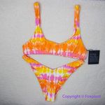 NEW Set! It’s now cool x free people tequila sunrise bikini, size Large‎ Orange Photo 1