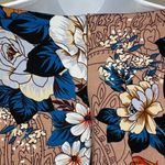 NWOT LAMiU Womens 1950's Retro Rockabilly Dress in Floral Light Brown Size Large Tan Photo 4