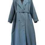 London Fog Vintage 80s Floral-Lined Thinsulate Trench Coat Wn Size12 Reg Photo 0