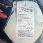 Old Navy  Women’s Blue Denim Overall Shorts Dark Wash Retro Classic Trendy Size S Photo 5