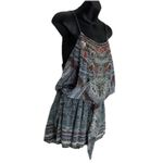 Camilla  Antique Batik Embellished Shoestring Playsuit Size Small 100%Silk Photo 3