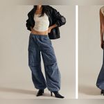 We The Free NWT Free People  Atlas Parachute Jeans Explorer striped blue - Medium Photo 3