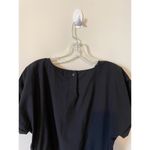 Madewell Poplin Puff-Sleeve Cutout Crop Top Blouse Black Size XXS NEW Photo 5