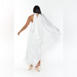 Show Me Your Mumu Rhea One Shoulder Dress In Ivory Luxe Satin Photo 3