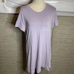 Soma Purple Short Sleeve Pocket Round Neck Casual T Shirt Dress Size Small Photo 0