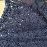 AB Studio Women's  Navy Blue Crochet Kimono Dress Size Extra Large‎ Photo 5