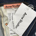 Acne Studios NWT Melk Jeans Size 26 Indigo Blue Straight Leg Tapered Raw Denim Photo 9