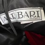 AJ Bari Vintage Red Strapless Dress Peplum w/ Bling Bow Made in USA Size 4 Photo 4