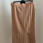 Calvin Klein Tan Cable Knit Pencil Skirt Size M Photo 1