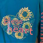 Bless Your Heart Long Sleeve Southernology Sassy Tee Blue Photo 3