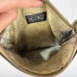 MYRA Bag Brown Leather & Blue/Gray Canvas Crossbody Purse Western Boho Style Bag Photo 4