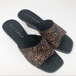 White Stag Vintage  Sandals Womens 9.5 Y2K Animal Print Square Open Toe Wedges Photo 0