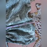 Final Touch  Tropical Palm Leaf Stretch Ruched Tank Top Spring Summer Shirt M Photo 4