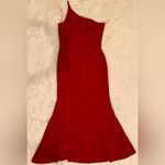 Dress the Population NWOT Amy One Shoulder Trumpet Gown red garnet XL Photo 2