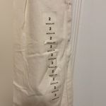 American Eagle  Cream Highest Rise Belted Paperbag Waist Cropped Wide Leg Pants Photo 10