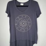 Project Social T  Womens Horoscope Short Sleeve Slub T-Shirt Grey Size Small Photo 1