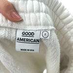 Good American ‎ The High Waist White Sweat Skirt White Size 2 / US Medium Photo 8