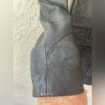 Vintage Cambridge DryGoods black, 100% leather blazer style jacket; size S Black Photo 4